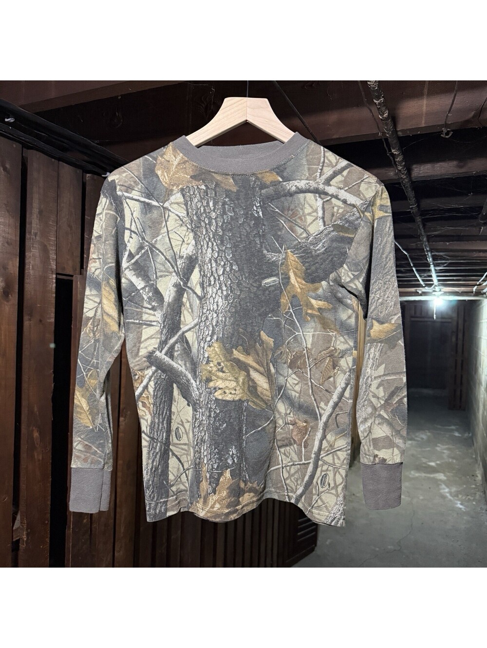 Vintage 90’s Ranger Realtree Hardwoods Camo Long Sleeve Thermal Top Women’s S/M